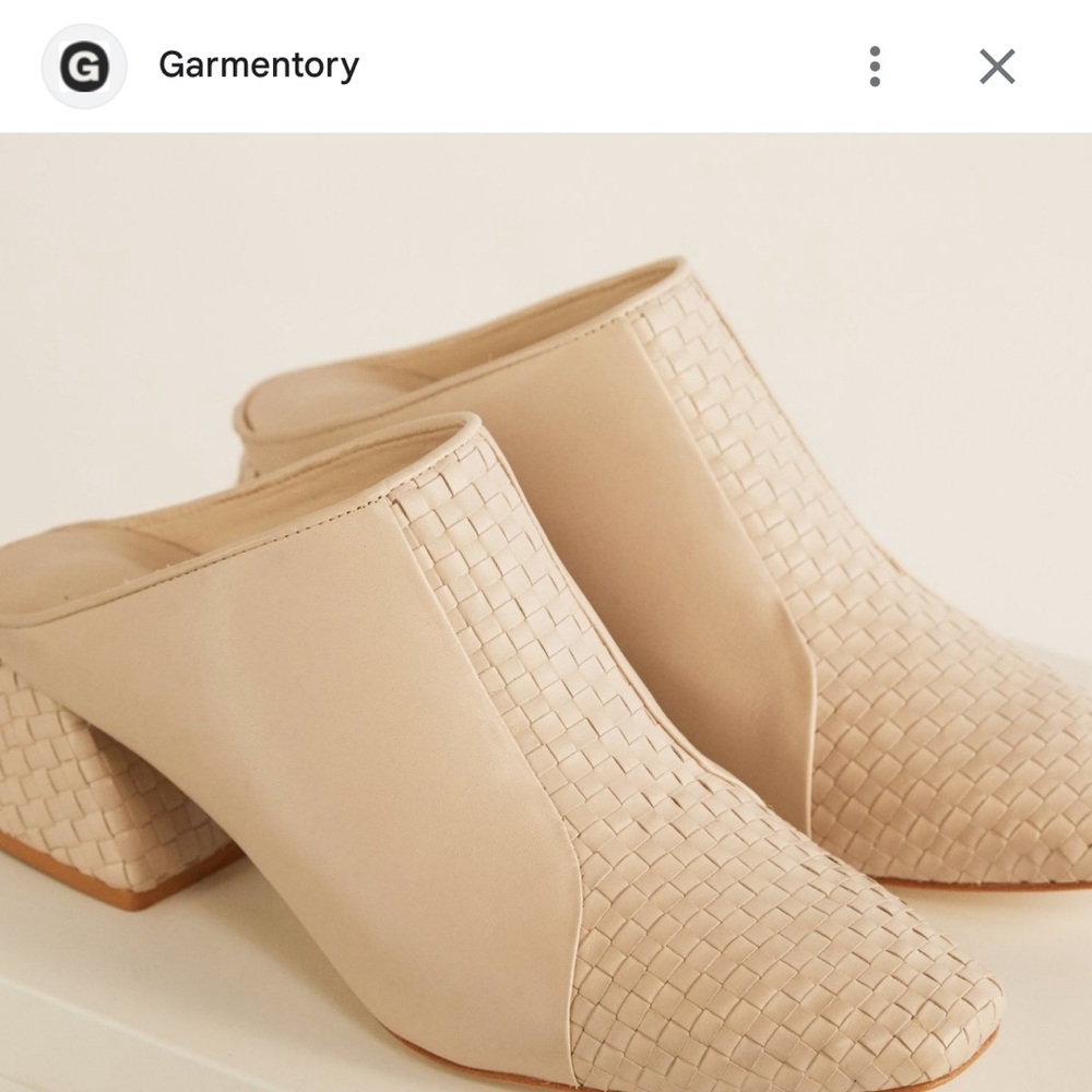 The Odells Lola Mule in Natural Leather